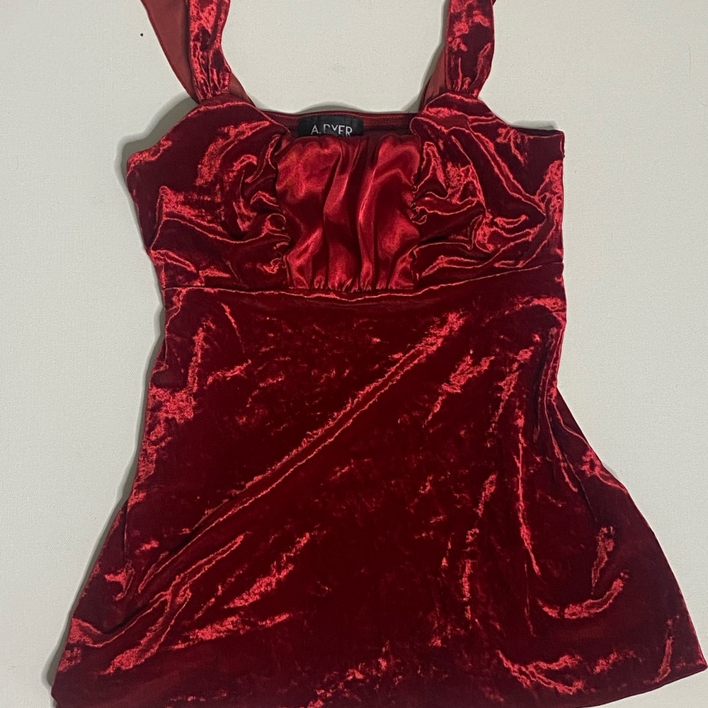 A. Byer Small Velvet Top